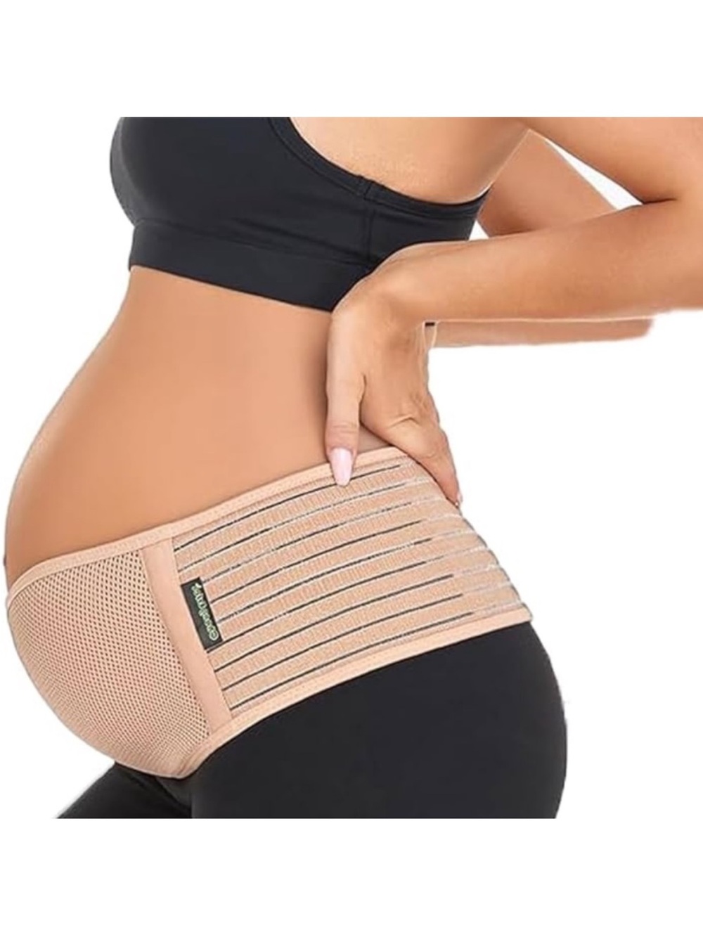 AZMED pregnancy support belt tan/nude one size